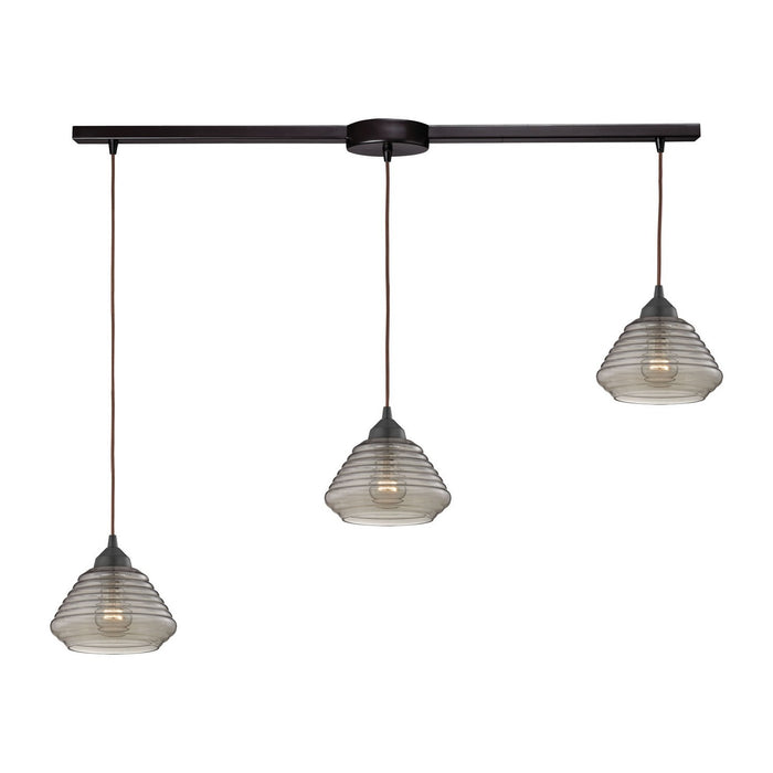 ELK Home 10434/3L Three Light Pendant, Oil Rubbed Bronze