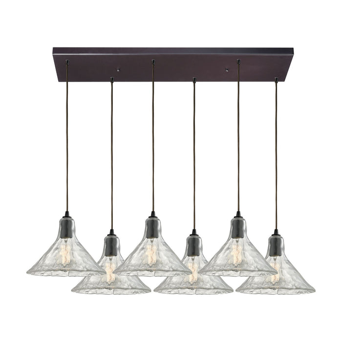 ELK Home 10435/6RC Six Light Pendant, Oil Rubbed Bronze