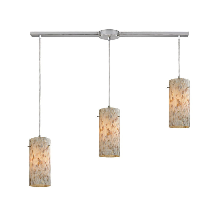 ELK Home 10442/3L Three Light Pendant, Satin Nickel