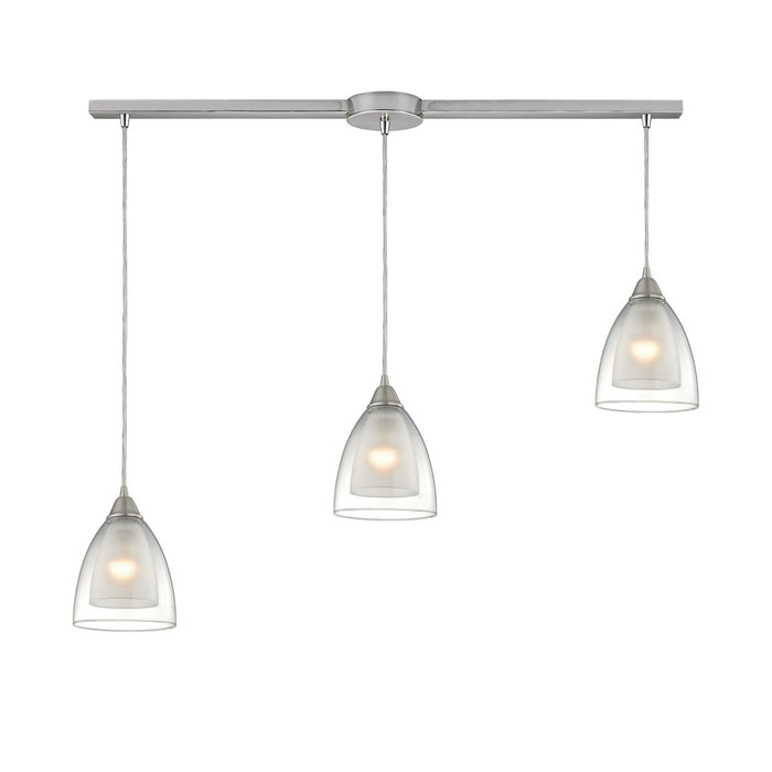 ELK Home 10464/3L Three Light Pendant, Satin Nickel