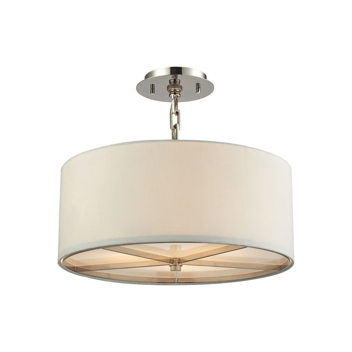 ELK Home 31650/3 Three Light Pendant, Polished Nickel