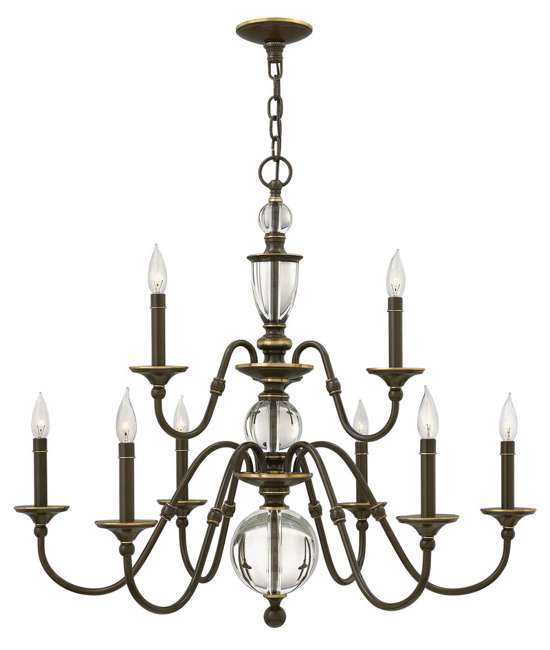 Hinkley 4958LZ LED Foyer Pendant, Light Oiled Bronze