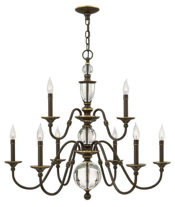 Hinkley 4958LZ LED Foyer Pendant, Light Oiled Bronze