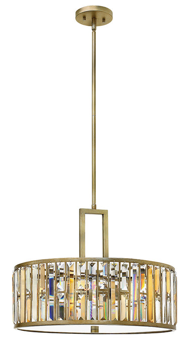 Fredrick Ramond FR33735SLF LED Foyer Pendant, Silver Leaf