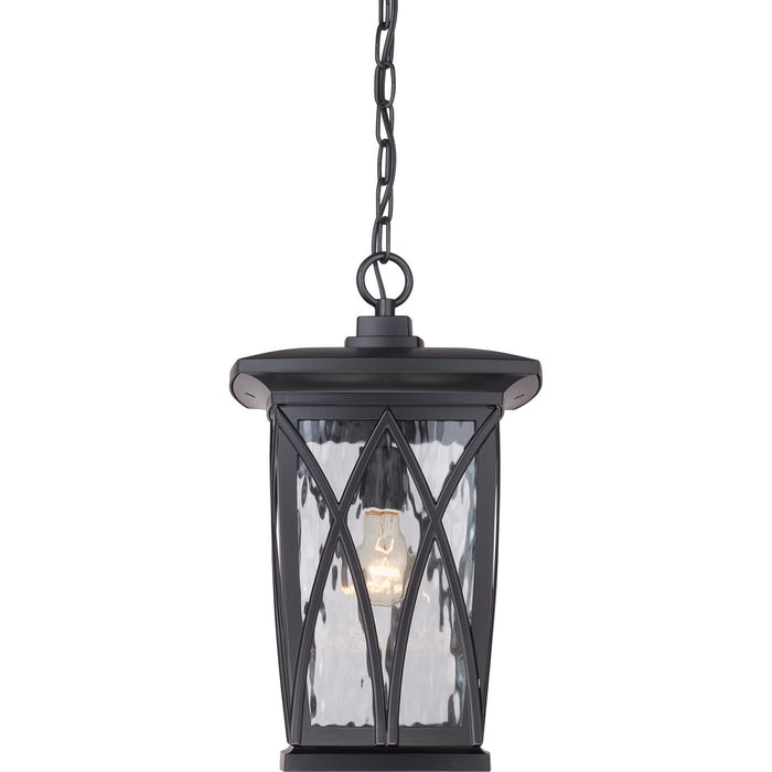 Quoizel GVR1910K One Light Outdoor Hanging Lantern, Mystic Black