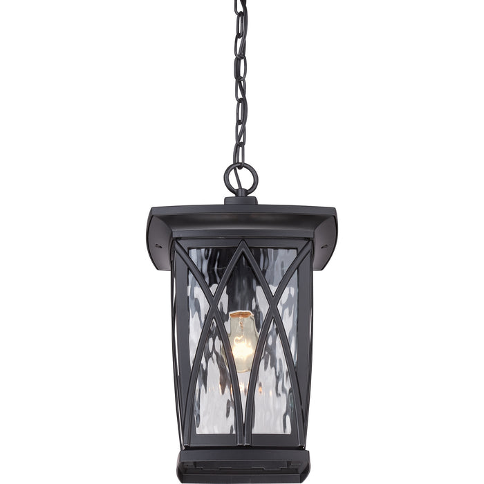 Quoizel GVR1910K One Light Outdoor Hanging Lantern, Mystic Black
