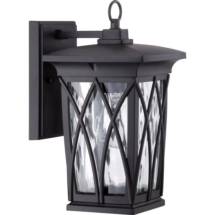 Quoizel GVR8406K One Light Outdoor Wall Lantern, Mystic Black