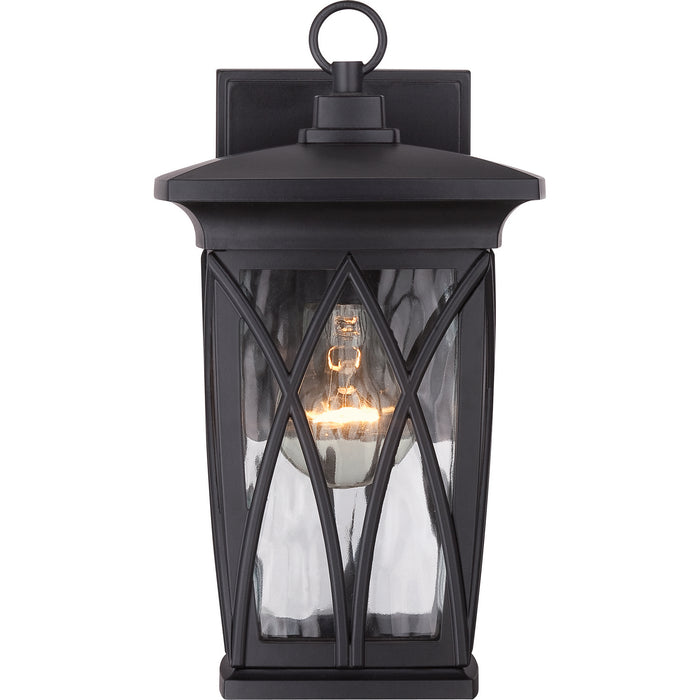 Quoizel GVR8406K One Light Outdoor Wall Lantern, Mystic Black