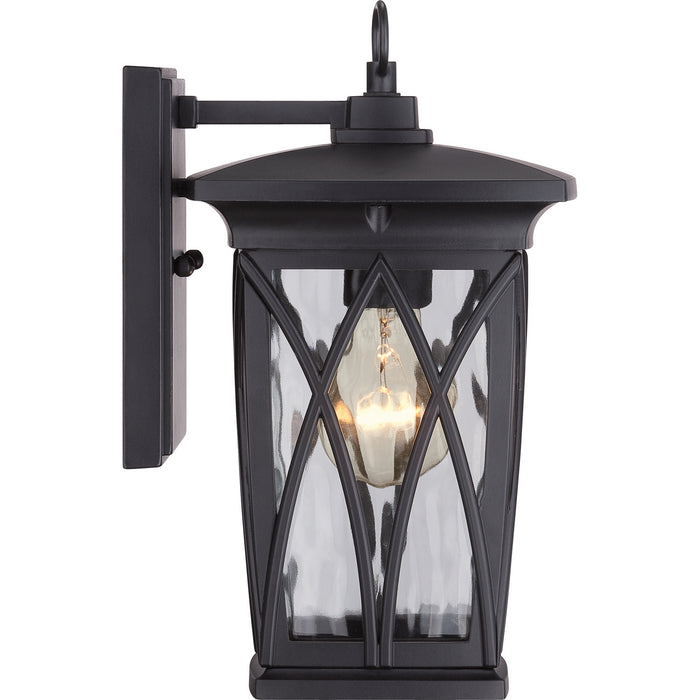 Quoizel GVR8406K One Light Outdoor Wall Lantern, Mystic Black