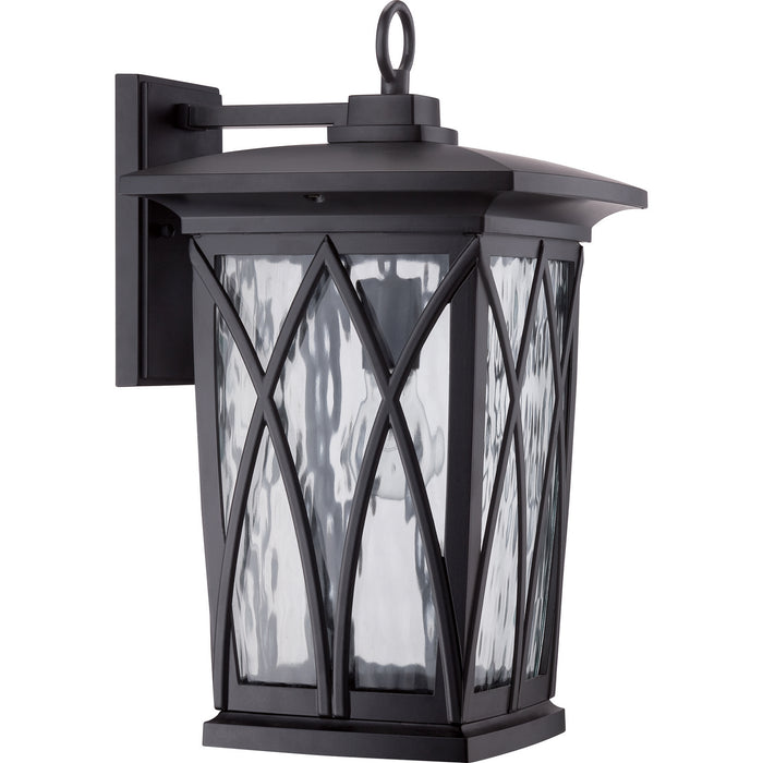 Quoizel GVR8410K One Light Outdoor Wall Lantern, Mystic Black