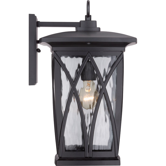 Quoizel GVR8410K One Light Outdoor Wall Lantern, Mystic Black