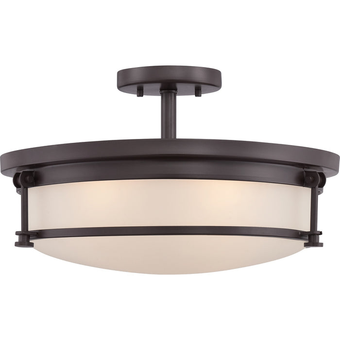 Quoizel SLR1716WT Four Light Semi-Flush Mount, Western Bronze