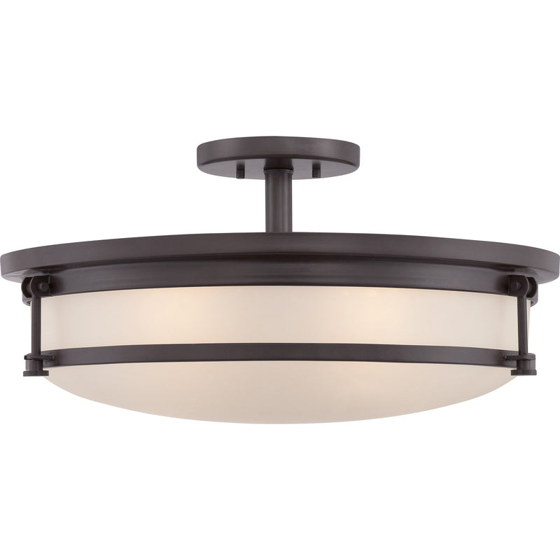 Quoizel SLR1720WT Five Light Semi Flush Mount, Western Bronze