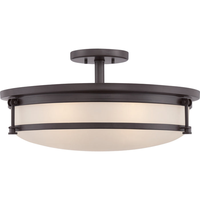 Quoizel SLR1720WT Five Light Semi Flush Mount, Western Bronze