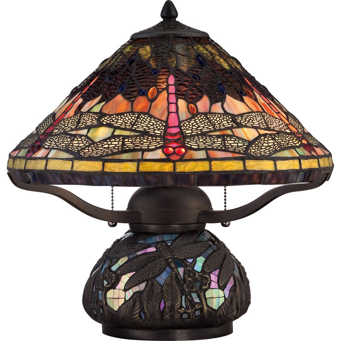 Quoizel TF1851TIB Two Light Table Lamp, Imperial Bronze