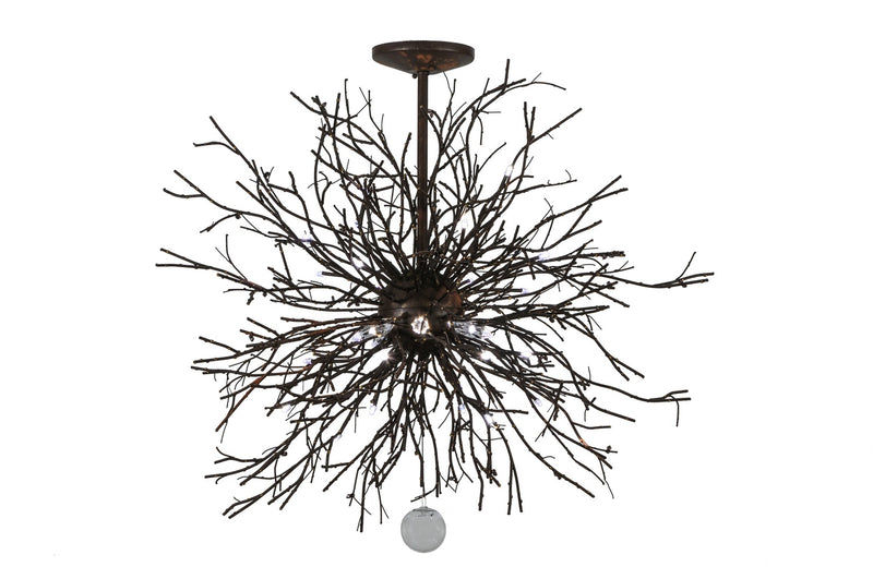 Meyda Tiffany 136523 20 Light Pendant, Cafe Noir & Rust