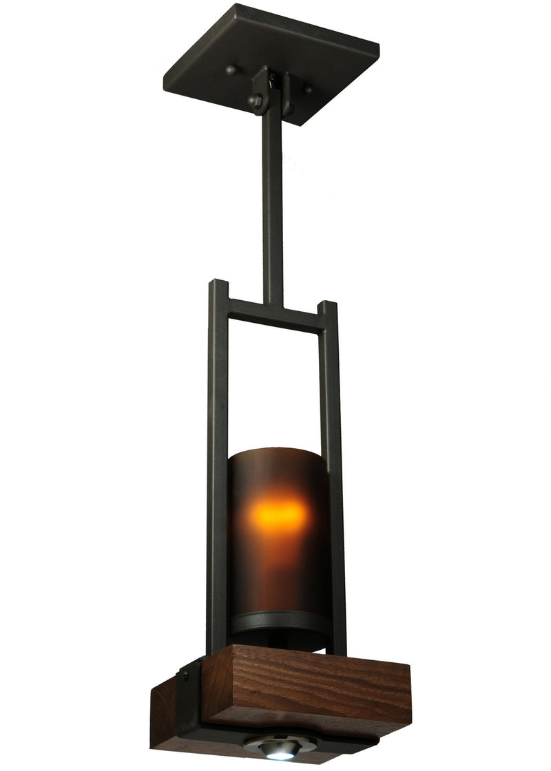 Meyda Tiffany 136684 Two Light Pendant, Wrought Iron