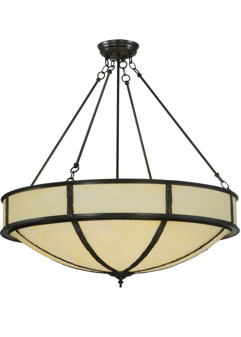 Meyda Tiffany 136693 Six Light Inverted Pendant, Timeless Bronze