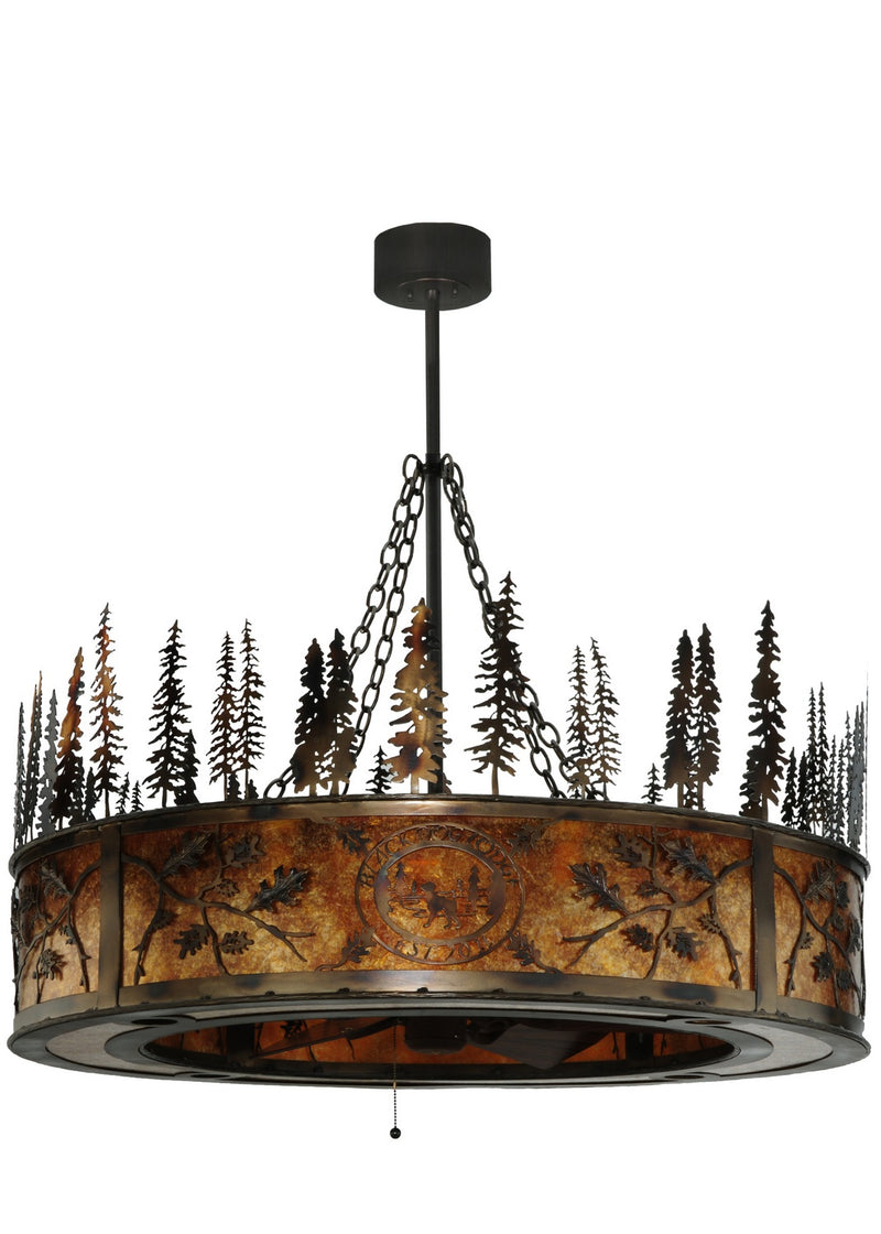 Meyda Tiffany 136761 20 Light Chandel-Air, Burnished Antique Copper