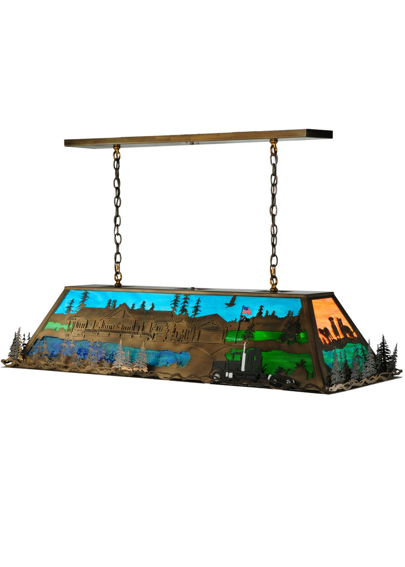 Meyda Tiffany 136923 Nine Light Pendant, Antique Copper