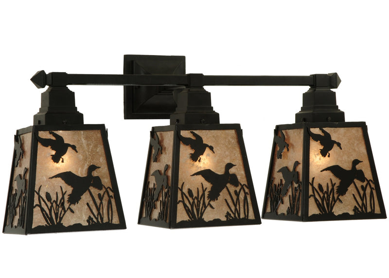 Meyda Tiffany 136926 Three Light Wall Sconce, Rust,Custom
