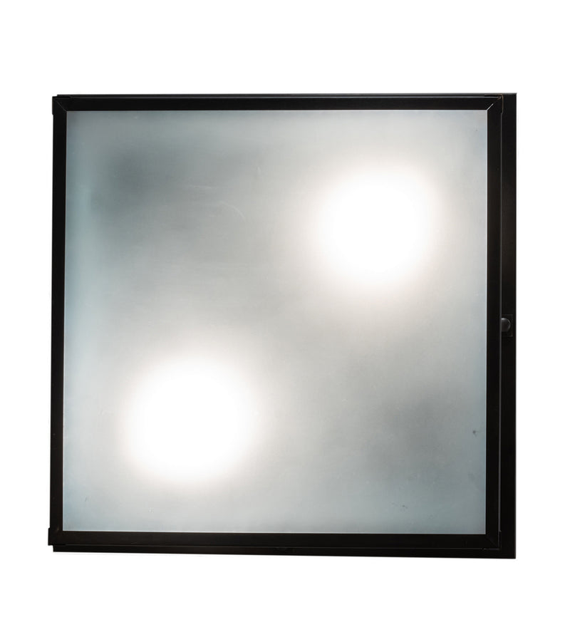 Meyda Tiffany 136989 Two Light Flushmount, Craftsman Brown