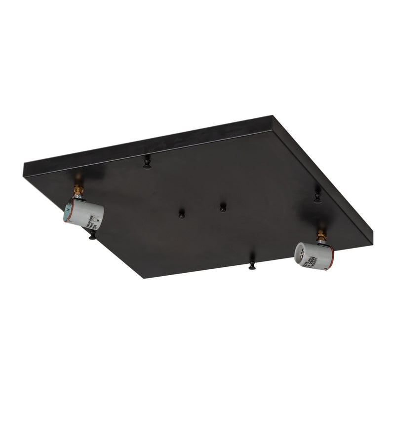 Meyda Tiffany 136989 Two Light Flushmount, Craftsman Brown