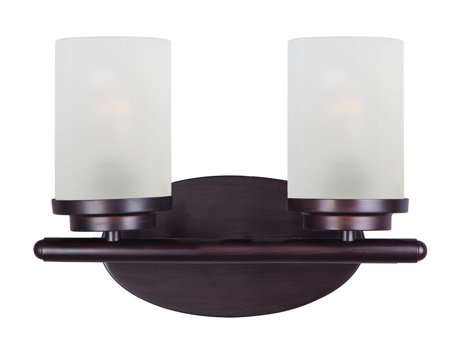 Maxim 10212FTOI Two Light Bath Vanity, Oil Rubbed Bronze