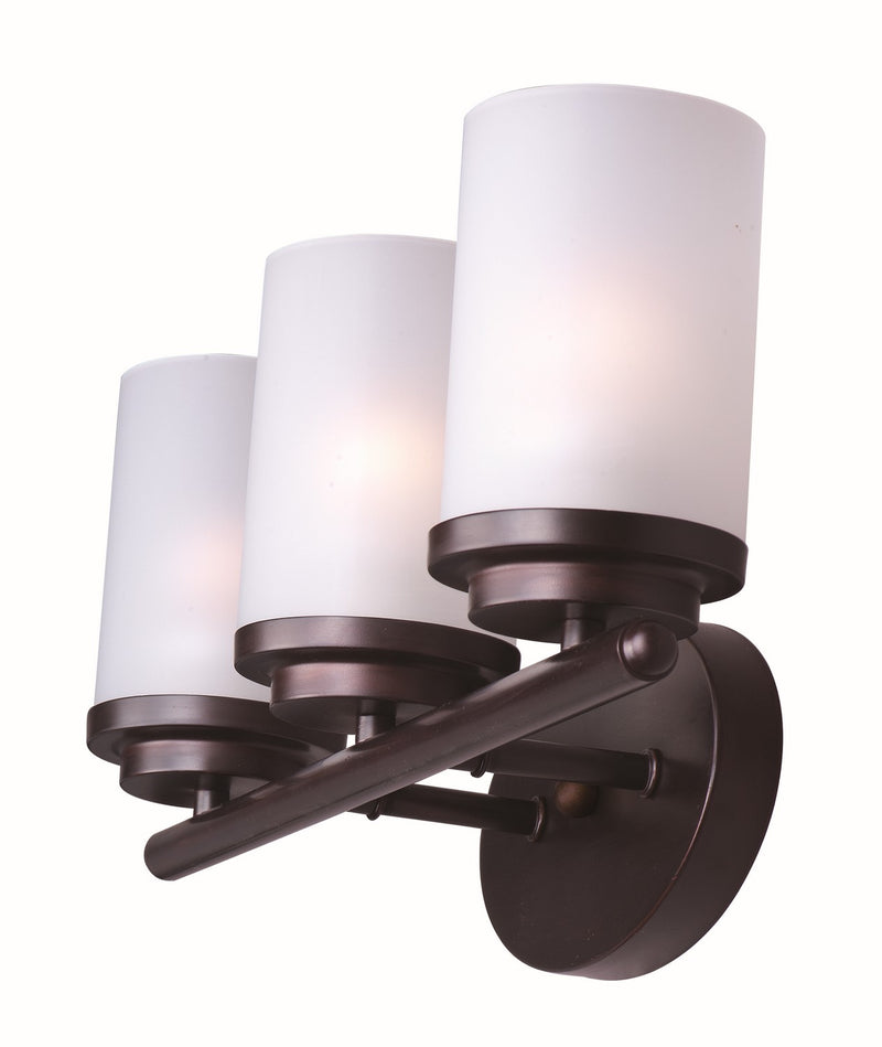 Maxim 10213FTOI Three Light Bath Vanity, Oil Rubbed Bronze