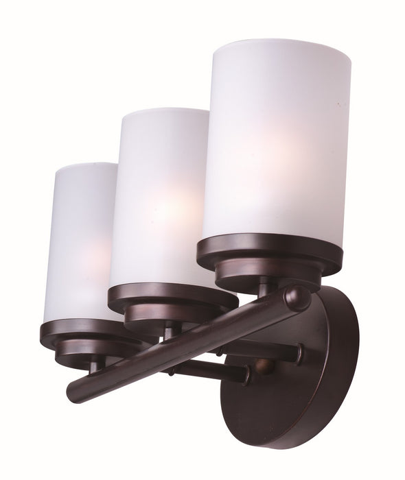 Maxim 10213FTOI Three Light Bath Vanity, Oil Rubbed Bronze