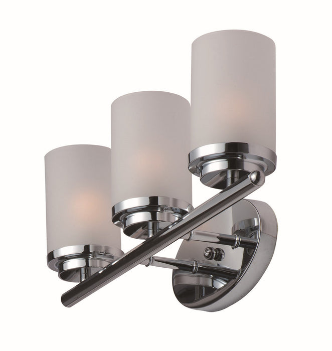 Maxim 10213FTPC Three Light Bath Vanity, Polished Chrome