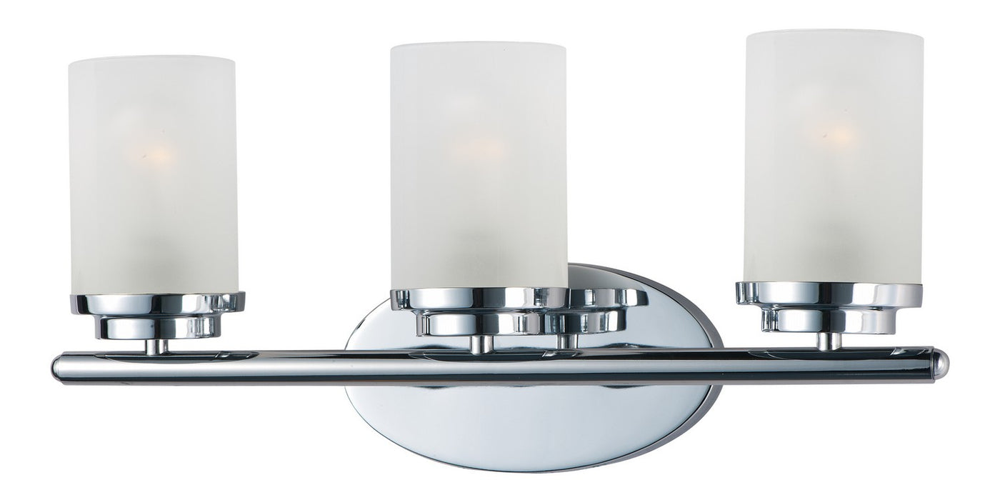 Maxim 10213FTPC Three Light Bath Vanity, Polished Chrome