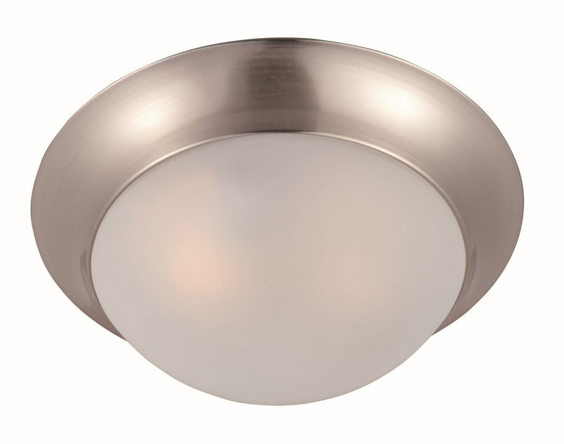 Maxim 5850FTSN One Light Flush Mount, Satin Nickel