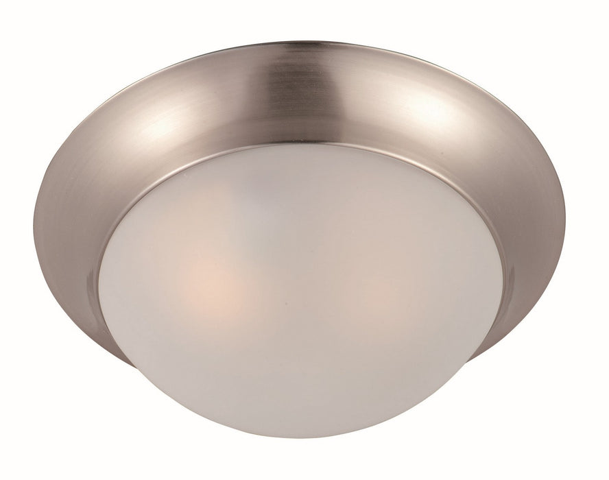 Maxim 5850FTSN One Light Flush Mount, Satin Nickel
