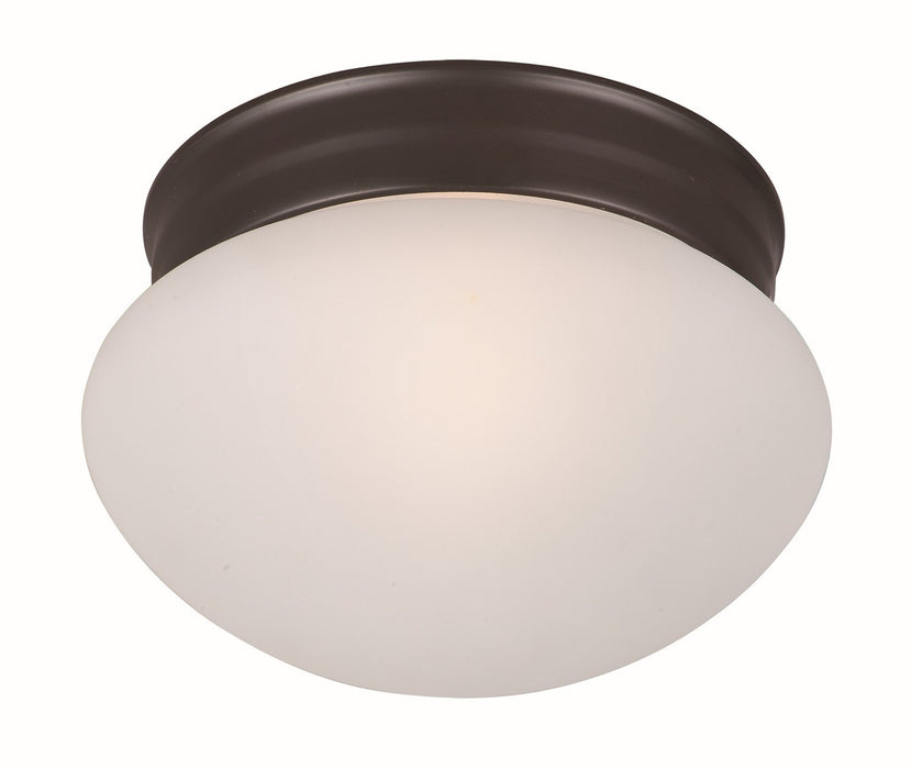 Maxim 5884FTOI One Light Flush Mount, Oil Rubbed Bronze