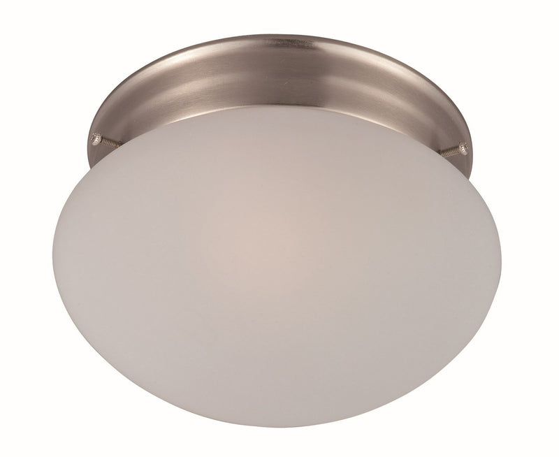 Maxim 5884FTSN One Light Flush Mount, Satin Nickel