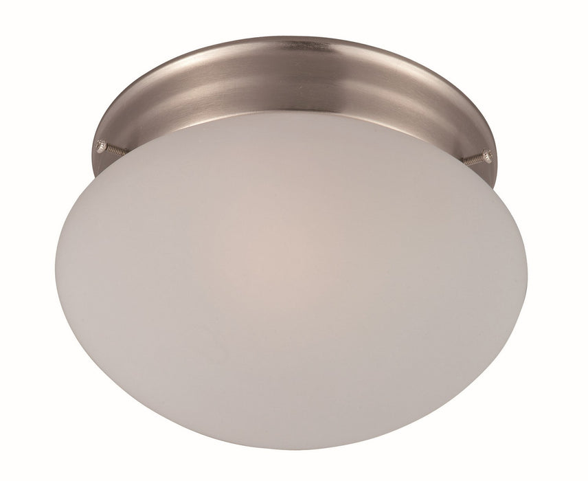 Maxim 5884FTSN One Light Flush Mount, Satin Nickel