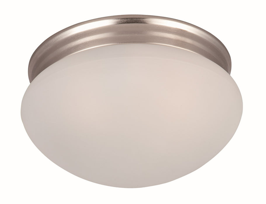 Maxim 5885FTSN Two Light Flush Mount, Satin Nickel