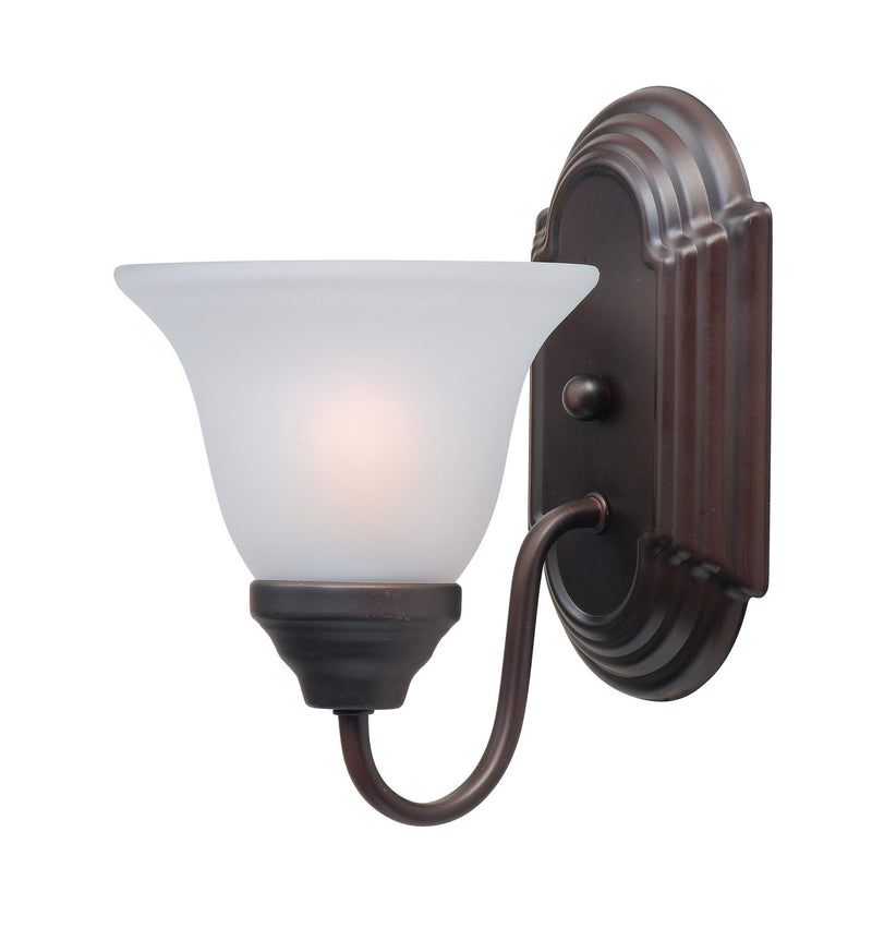 Maxim 8011FTOI One Light Wall Sconce, Oil Rubbed Bronze