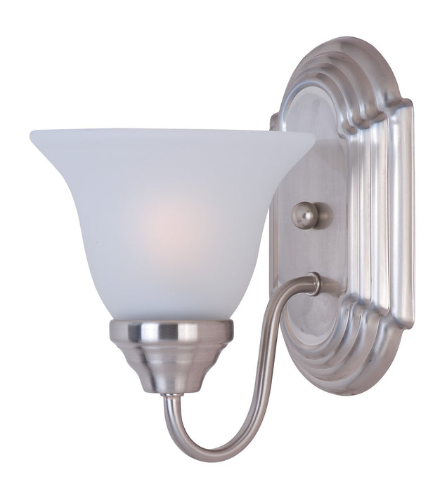 Maxim 8011FTSN One Light Wall Sconce, Satin Nickel