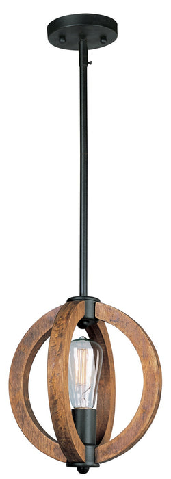 Maxim 91910APAR One Light Mini Pendant, Anthracite