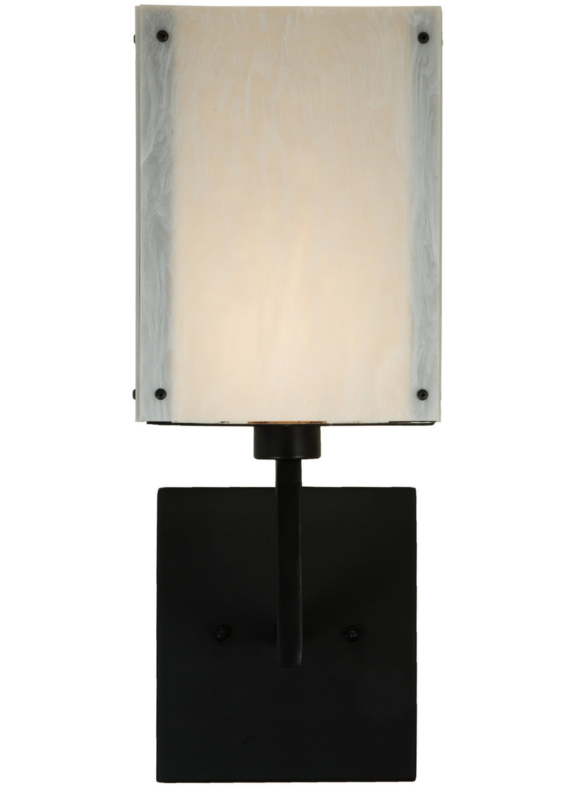 Meyda Tiffany 137130 One Light Wall Sconce, Textured Black