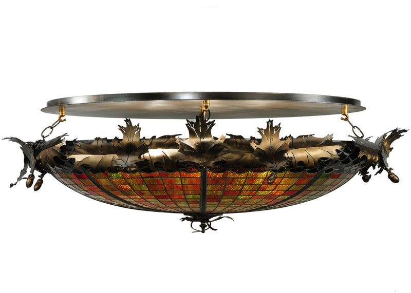 Meyda Tiffany 137264 Six Light Semi-Flushmount, Antique Copper