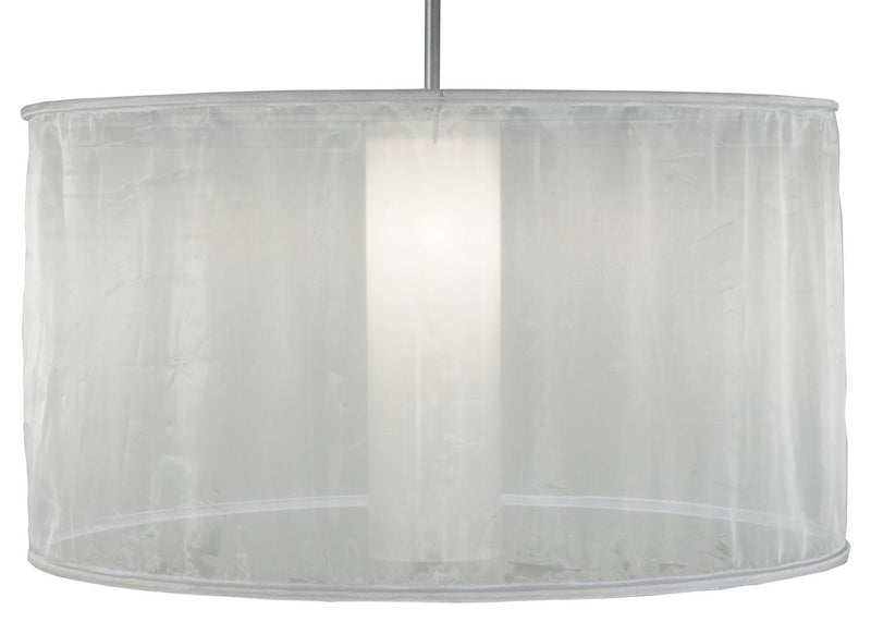 Meyda Tiffany 137309 One Light Pendant, Nickel