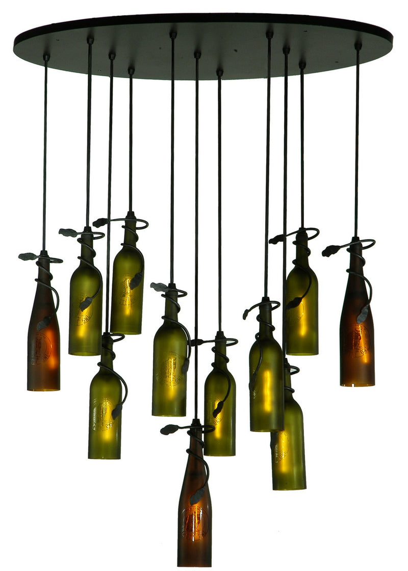 Meyda Tiffany 137355 11 Light Pendant, Textured Black