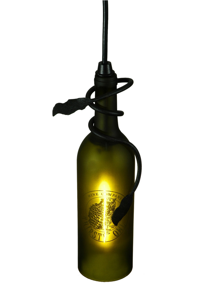 Meyda Tiffany 137401 One Light Mini Pendant, Textured Black