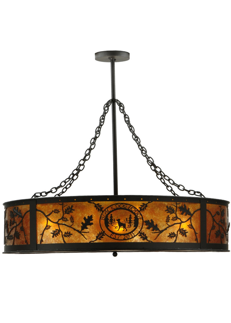 Meyda Tiffany 137435 Nine Light Inverted Pendant, Oil Rubbed Bronze