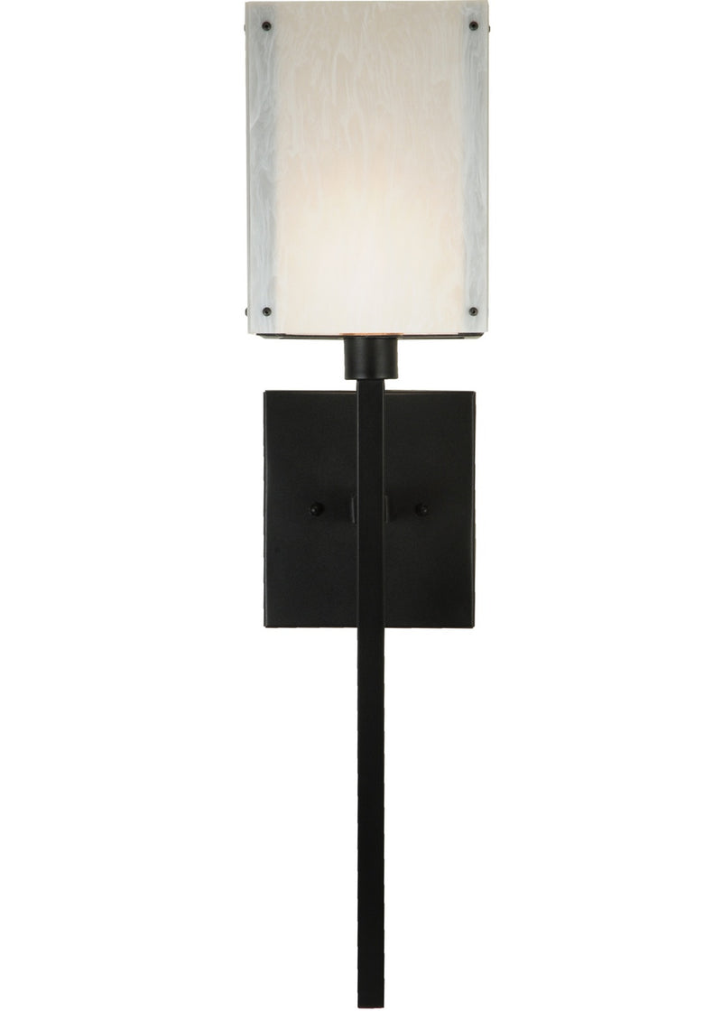 Meyda Tiffany 137443 One Light Wall Sconce, Textured Black