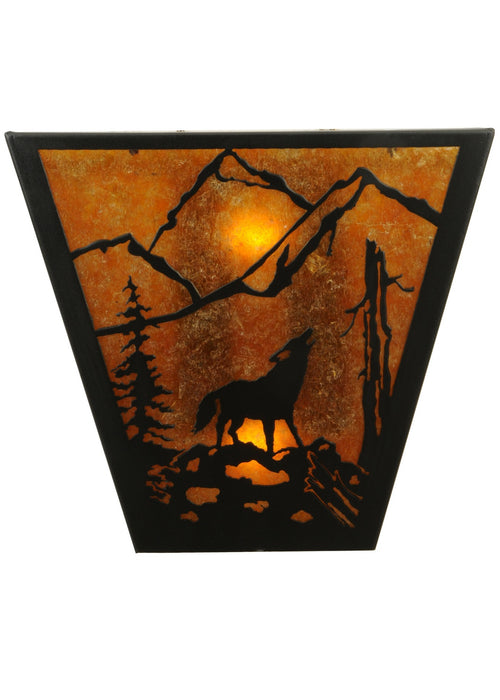 Meyda Tiffany 137516 Two Light Wall Sconce, Textured Black