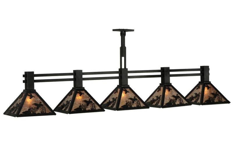 Meyda Tiffany 137562 Five Light Island Pendant, Textured Black